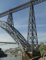 Fototapeta na wymiar Ponte Dona Maria Pia in Porto - Portugal