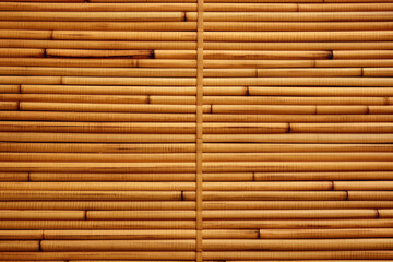 Bamboo mat texture.