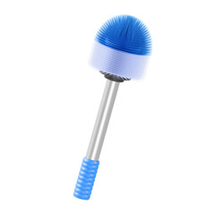 3D Icon of a Modern Toilet Brush for Housekeeping