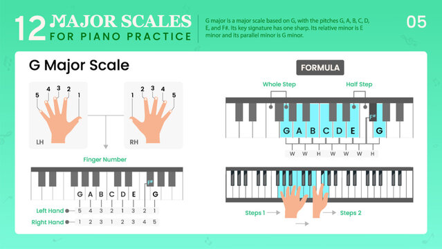 G Major Scale Visual Guide Essential Music Theory for Piano