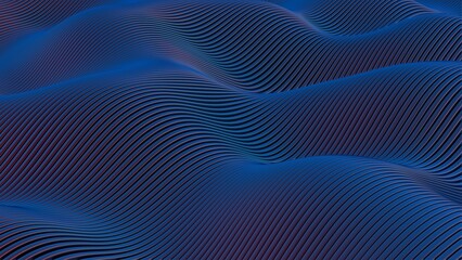 Amethyst Waves: A Majestic Sea of Striped Elegance
