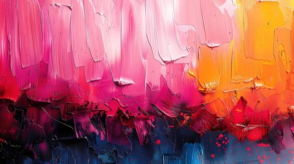 A vibrant abstract background with bold brushstrokes and contrasting hues, exuding a sense of liveliness and creativity