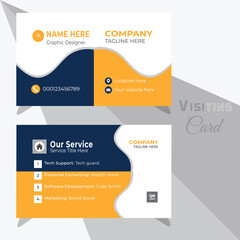 Simple & Clean Business Card design Template, vector illustration Design Template.