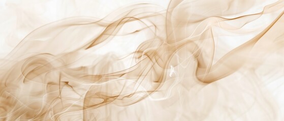 A banner with beige smoke, subtle and sophisticated, ideal for interior design or luxury real...