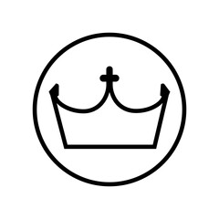 Crown vector icon. Royal Crown illustration symbol. king logo or sign.