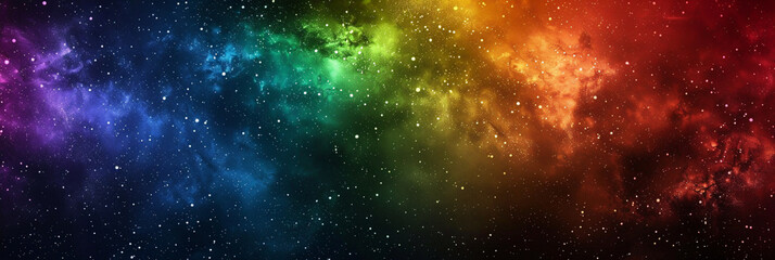 Naklejka premium 星と夜空をイメージしたカラフルなアブストラクト背景イラスト