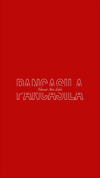 Pancasila Day Text Effect Animation