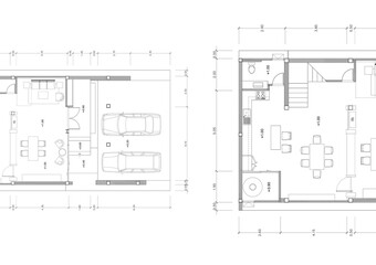 Floor plan designed building on the drawing.