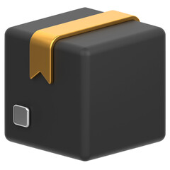 3d icon of a package box