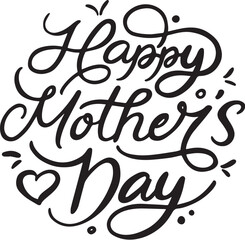 Happy Mother's Day Celebration Artistic Circle of Joy