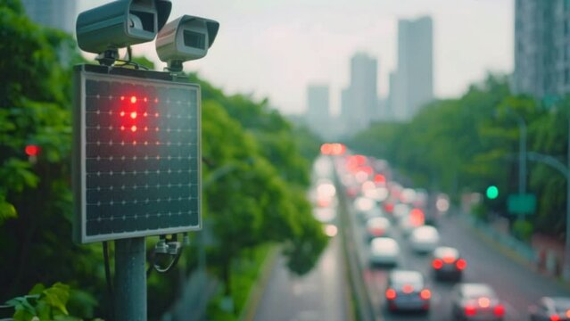 An energy-efficient solar-powered CCTV camera offers effective surveillance in urban and rural environments.