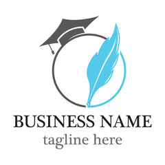 Education logo template vector icon design