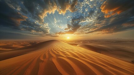 Exploring the depths of self amidst the tranquil dunes, a soul finds enlightenment in the dreamy desert's embrace.