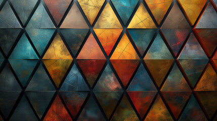 Colorful Triangles Pattern Background