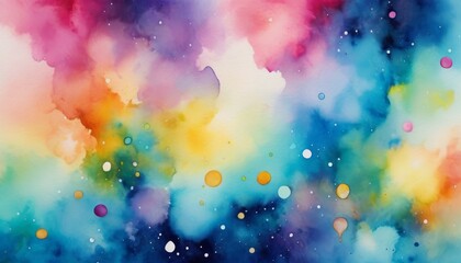 Gentle watercolor textures blend to form a dreamlike galaxy, offering a soft, imaginative background for creative projects and stock imagery.. AI Generation