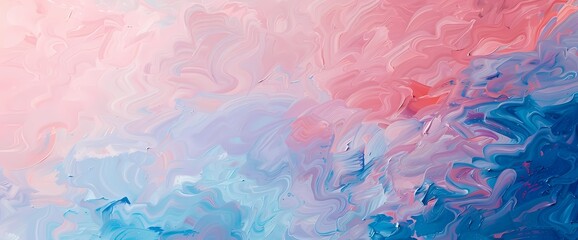 Fototapeta na wymiar Coral pink and celestial blue dance together, painting an abstract dreamscape of ethereal beauty.
