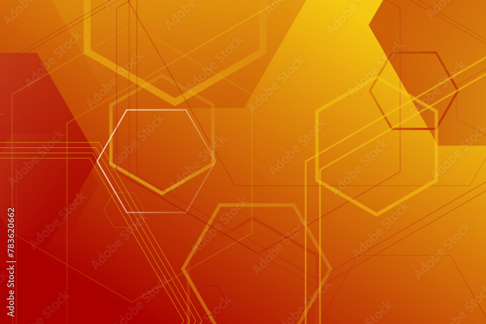 Poster geometrical hexagon web background - geometric trendy modern abstract vector graphic from hexagons