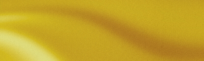 Panaromic Golden Gradient Background With Grainy Texture