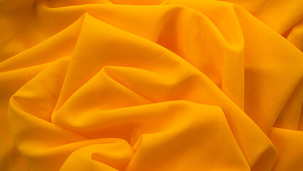 Orange Cloth Background, Fabric Texture Gold Color Pattern Silk Gradien Luxury Backdrop, Light...