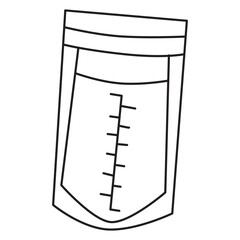 milk for baby doodle icon transparent background