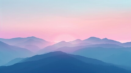 Fototapeta premium Subtle gradients creating a serene atmosphere AI generated illustration