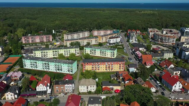 Apartments Housing Estate Hel Osiedle Bloki Aerial View Poland