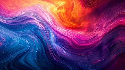 A dynamic close up of vibrant swirling colors
