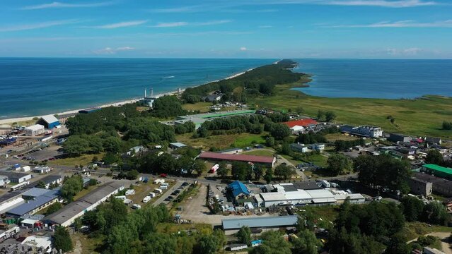 Hel Peninsula Wladyslawowo Polwysep Helski Panorama Aerial View Poland