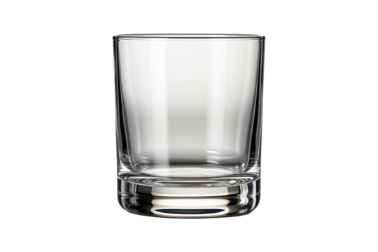 Glass Tumbler on transparent background.