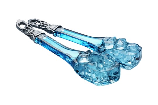 Ice Tongs on transparent background.