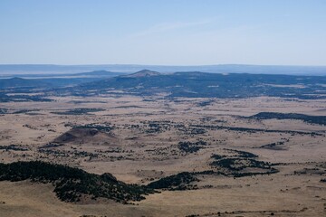 Scenery of the dried lava river in New Mexico