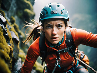 Portrait of woman doing outdoor sports