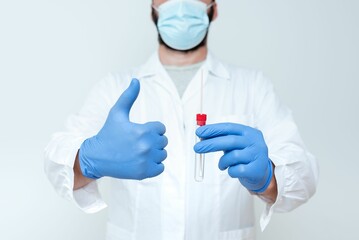 Doctor Explaining Laboratory Test Result, Nurse Gather Specimen For Testing