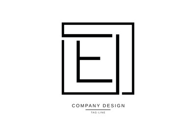EI, IE Abstract Letters Logo Monogram Design Icon Font