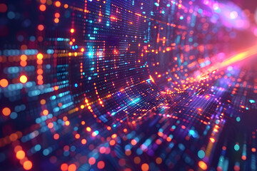 Abstract background of computer technology, programming and virtual reality. Global network, , infographics