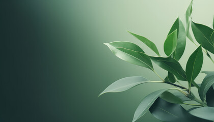 Fototapeta na wymiar A leafy green plant with a bright green color