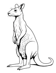 Kangaroo Printable Coloring