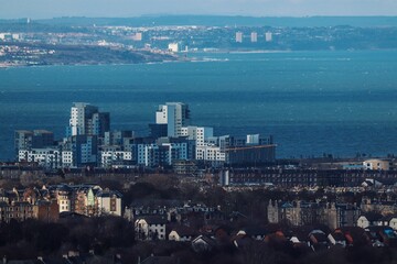 Cityscape of Edinburgh on a sunny day
