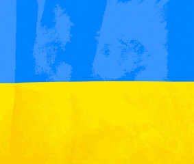 Illustration of the National Flag of Ukraine