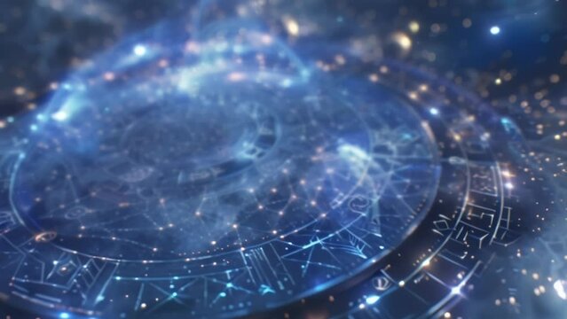 The night sky is alive with celestial craft as skilled mages and alchemists work tirelessly to etch intricate astrological symbols . .