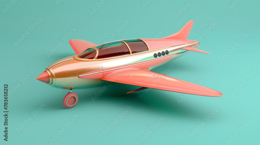 Poster whimsical 3d renderings with a touch of nostalgia 3d style isolated flying objects memphis style 3d 
