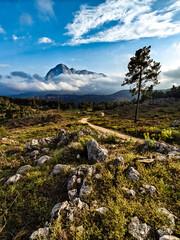 landscape with sky and clouds