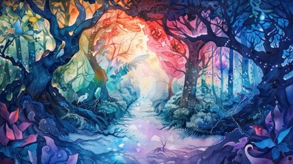  Fantasy Forest Transition