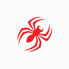 Spider logo template vector and icon