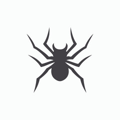 Spider logo template vector and icon