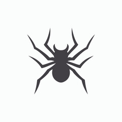 Spider logo template vector and icon