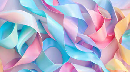 Pastel Colored Tech Background with a Geometric