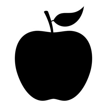 recommend clip art: apple fruit silhouette vector illustration on transparent background. apple symbol. black silhouette isolated on white. vector outline icon