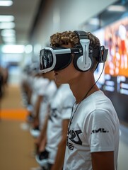 Virtual reality sports training center, athletes perfect skills in simulated environments