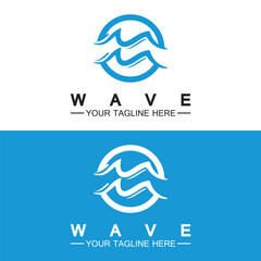Wave symbol vector illustration design